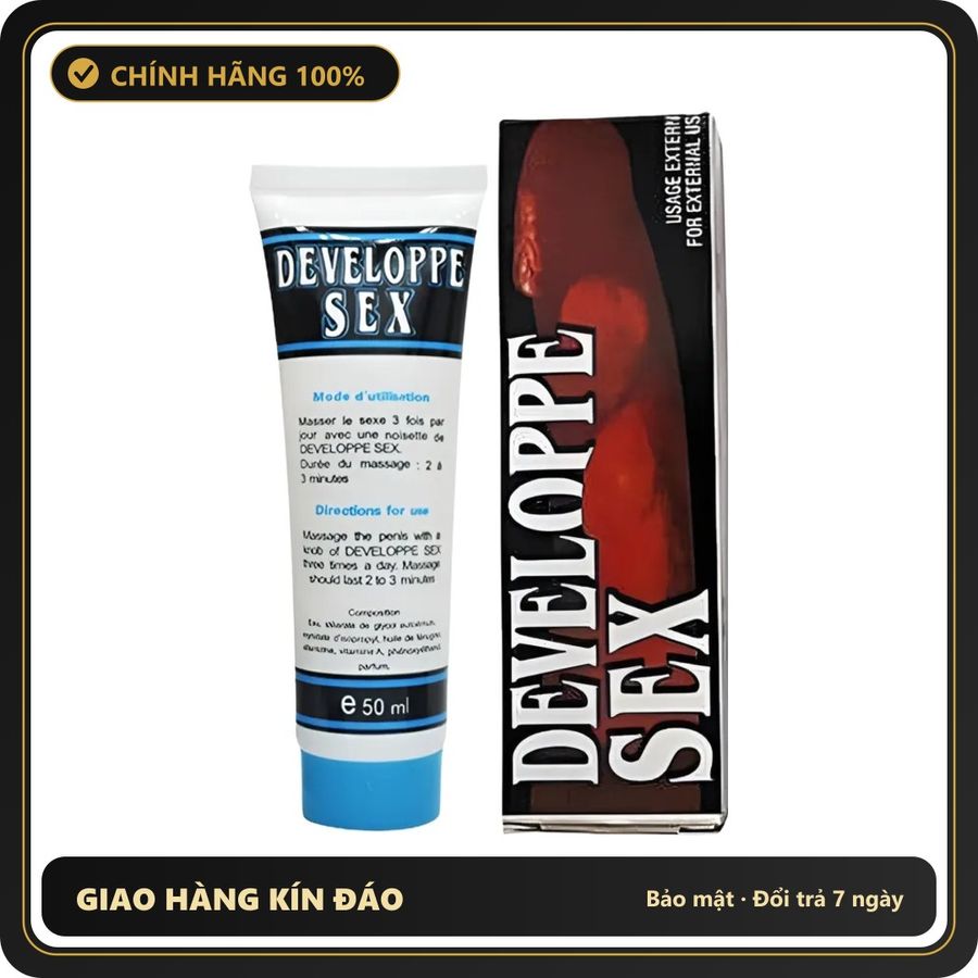 (Che Tên) Gel Bôi Tăng Kích Thước Dương Vật Developpe Sex - Hàng Mới Về