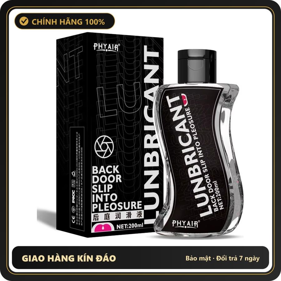 (Che Tên) Gell Bôi Trơn Phyair Back Door Slip Into Pleosure Dùng Cho Hậu Môn Chai 200ml Bảo Mật Tuyệt Đối