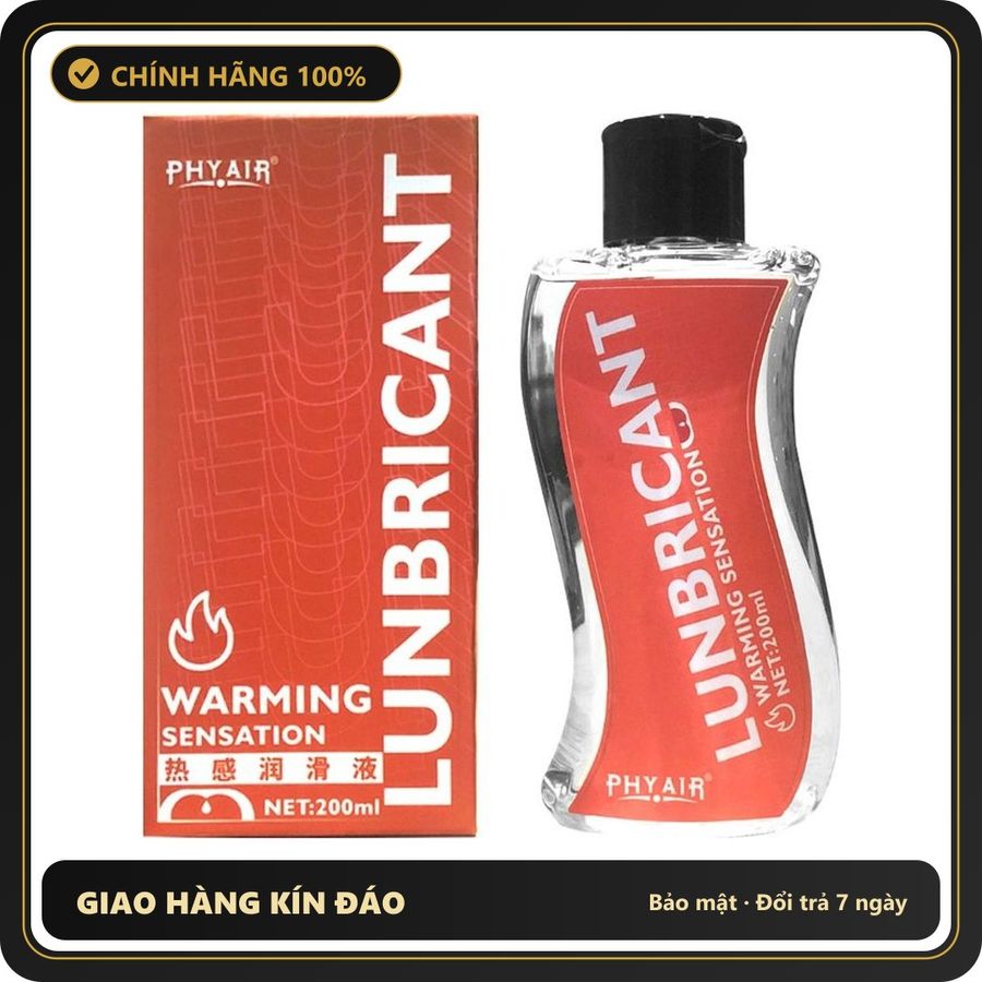 (Che Tên) Gell Bôi Trơn Ấm Nóng Phyair Warming Sensation Chai 200ml Giao Nhanh Toàn Quốc
