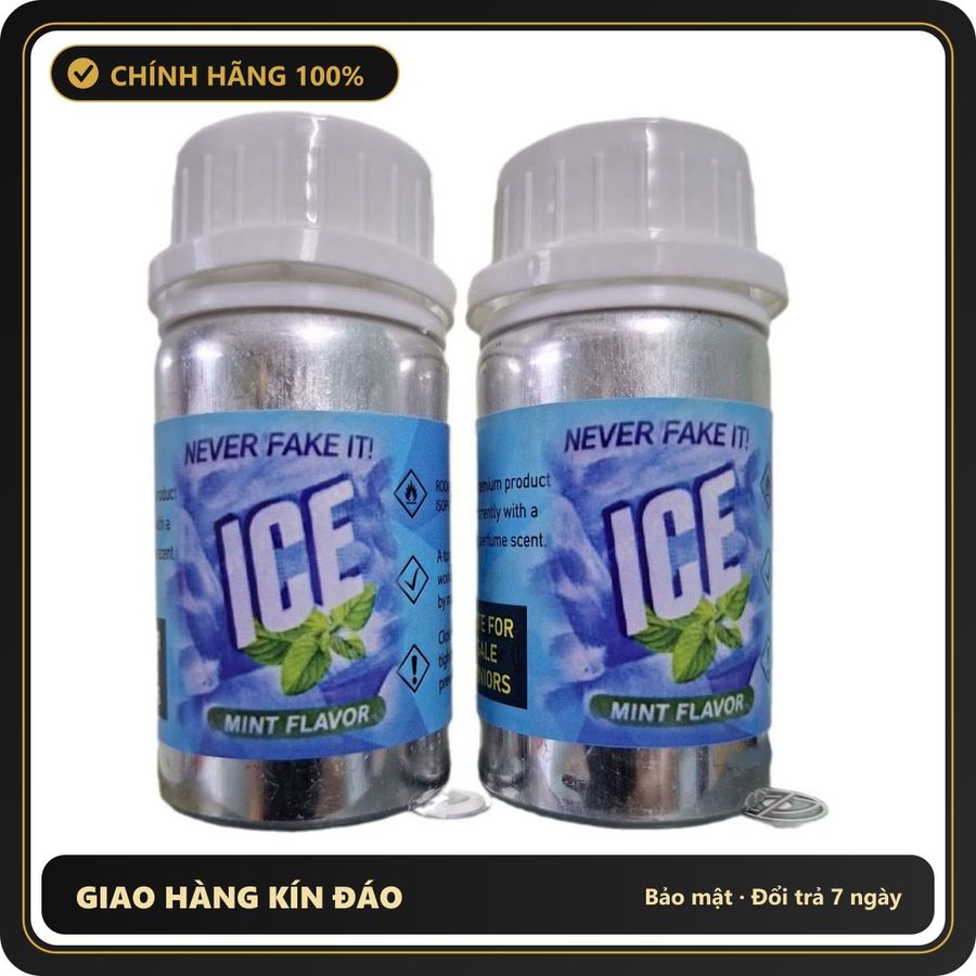 (Che Tên) Popper Khô Ice Never Fake It Hương Bạc Hà Mát Lạnh Cao Cấp Bảo Đảm