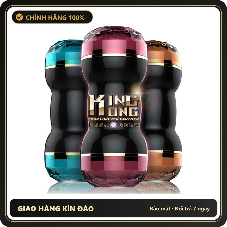 (Che Tên) Âm Đạo Giả Reads King Kong Hai Mặt Không Rung Dành Cho Nam Hộp Trắng Kín