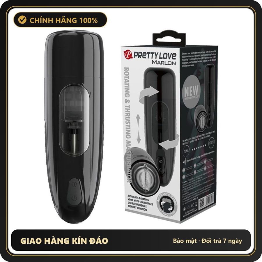 (Che Tên) Âm Đạo Giả Cao cấp Pretty Love Marlon Co bóp Rung Rên Như Thật 615116 Hỗ Trợ 24/7