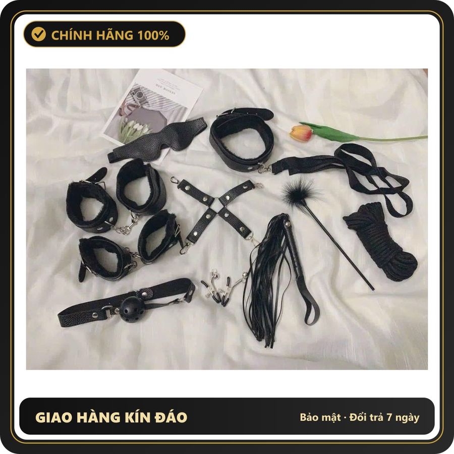 (Che Tên) Bộ Đồ Chơi BDSM 10 Món 622417 Giao Nhanh Toàn Quốc