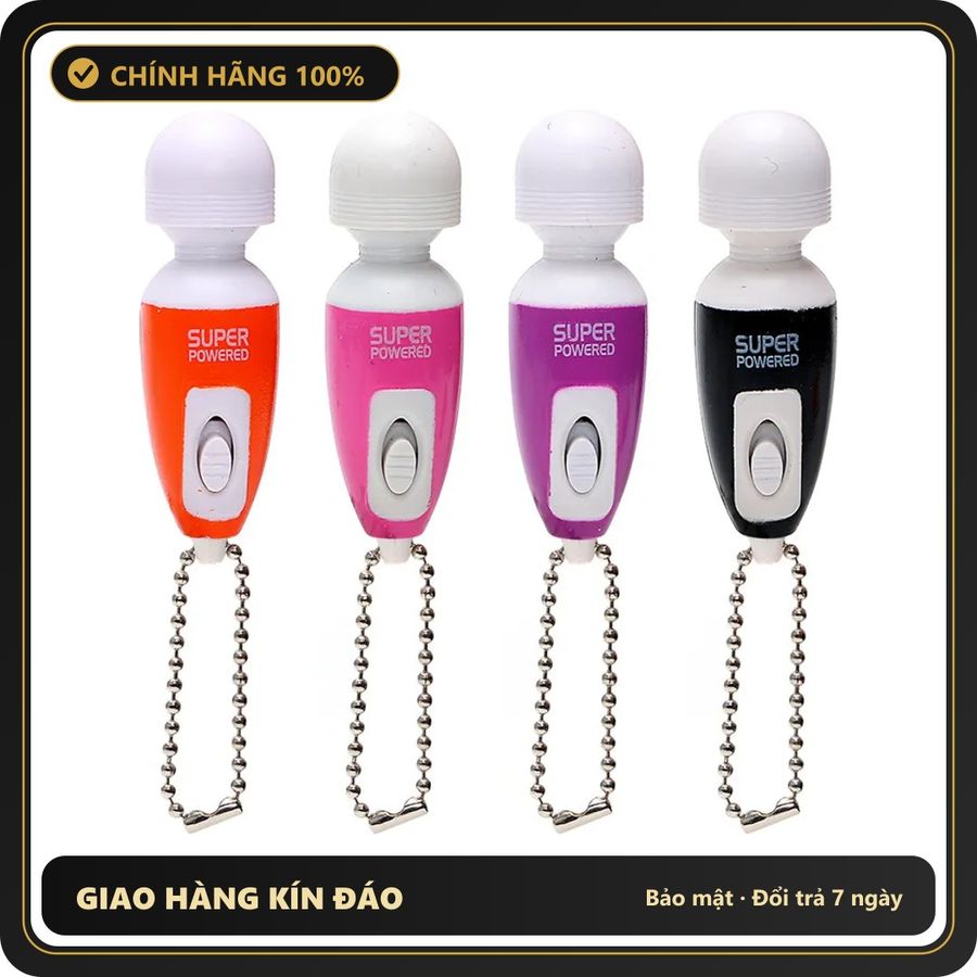 (Che Tên) Chày Rung Tình Yêu Mini Móc Khóa 1 Đầu Massage Điểm G Giá Rẻ 625013 Hỗ Trợ 24/7