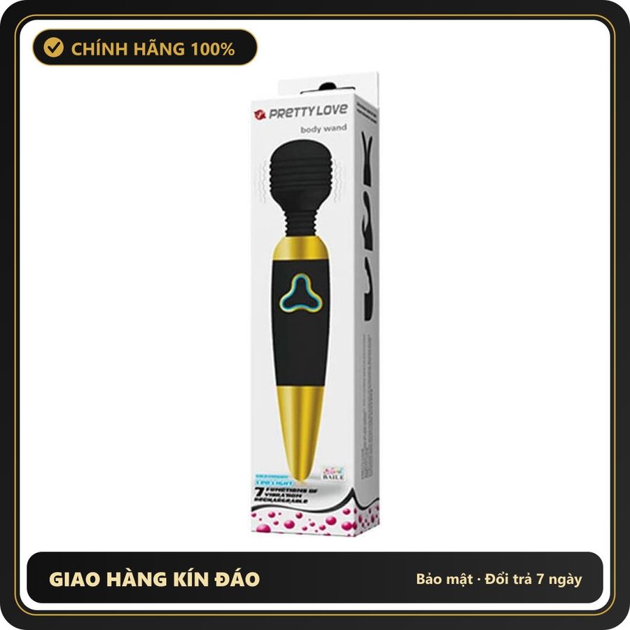 (Che Tên) Máy Mát Xa Điểm G Body Wand Pretty Love Baile 626130 Chuẩn Auth