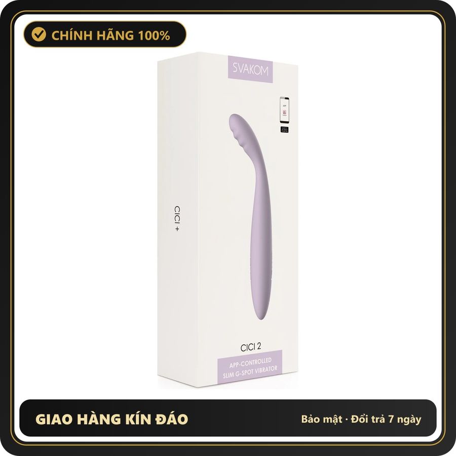 (Che Tên) Dương Vật Giả Svakom Cici 2 Điều Khiển Bằng App Có Nhiệt - Hàng Mới Về