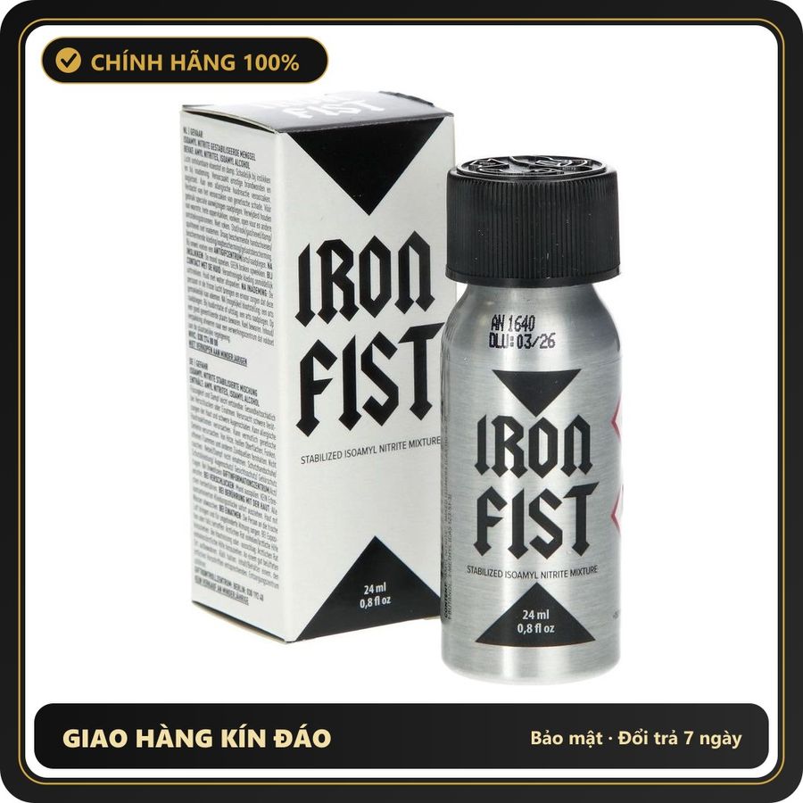 (Che Tên) Popper Iron Fist 24ml Chính Hãng Pháp - Hàng Mới Về