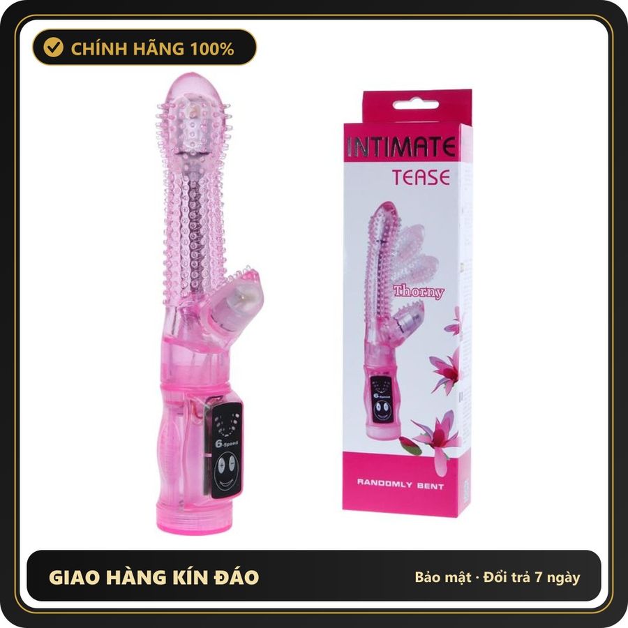 (Che Tên) Dương Vật Giả Đa Chức Năng Có Gai Intimate Tease 630907 - Hàng Mới Về