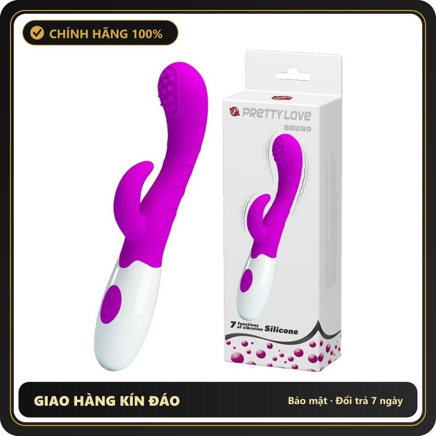 (Che Tên) Máy Massage Điểm G Pretty Love Bruno 7 Chế Độ Rung Kích Thích Matxa Điểm G Hỗ Trợ 24/7