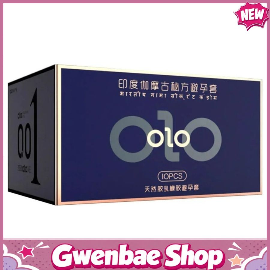 Olo 0.01 Xanh Bao cao su siêu mỏng, mát lạnh, kéo dài thời gian - Gwen Shop Chính Hãng
