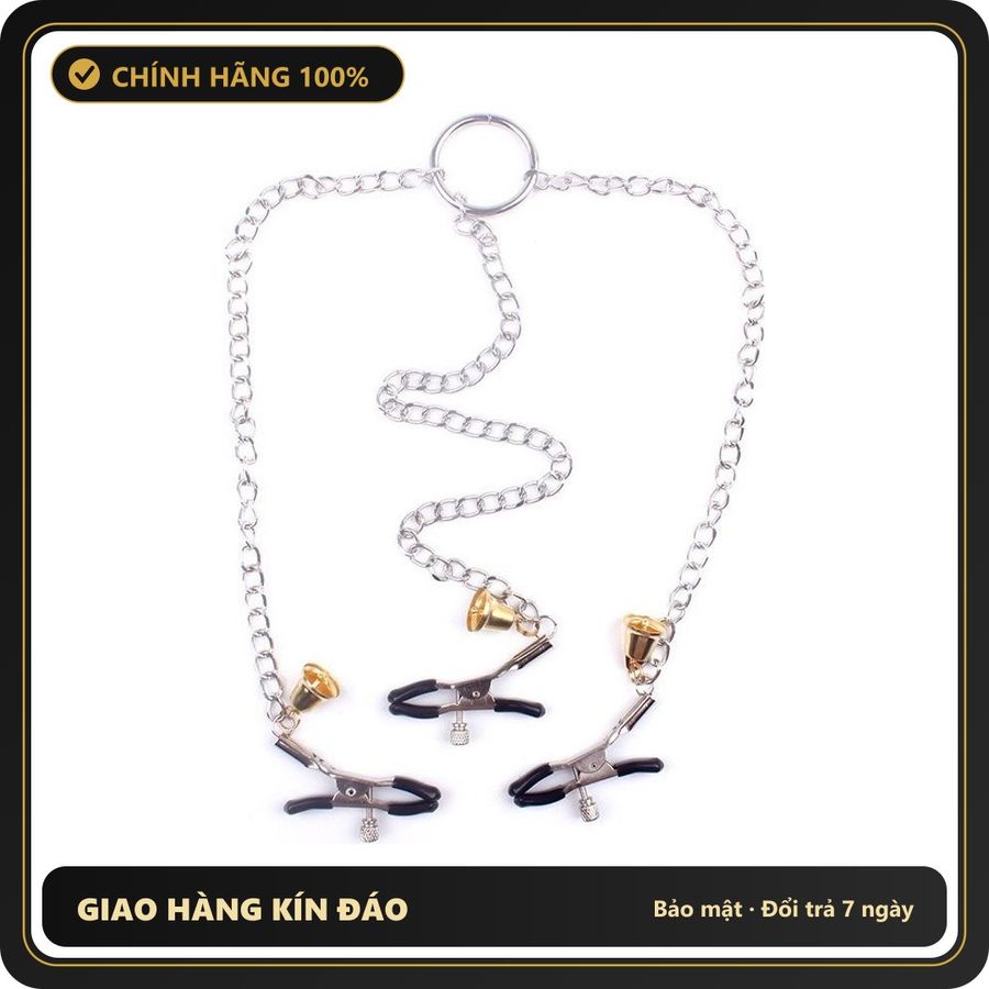 (Che Tên) Kẹp Núm Vú 3 Điểm Đồ Chơi BDSM - Hàng Mới Về