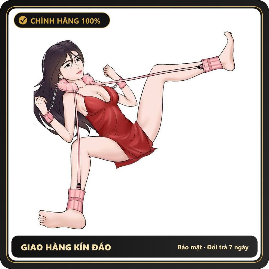 (Che Tên) Bộ Đồ BDSM Khóa Chân Tay Cổ Có Đệm Cực Thích Bảo Mật Tuyệt Đối