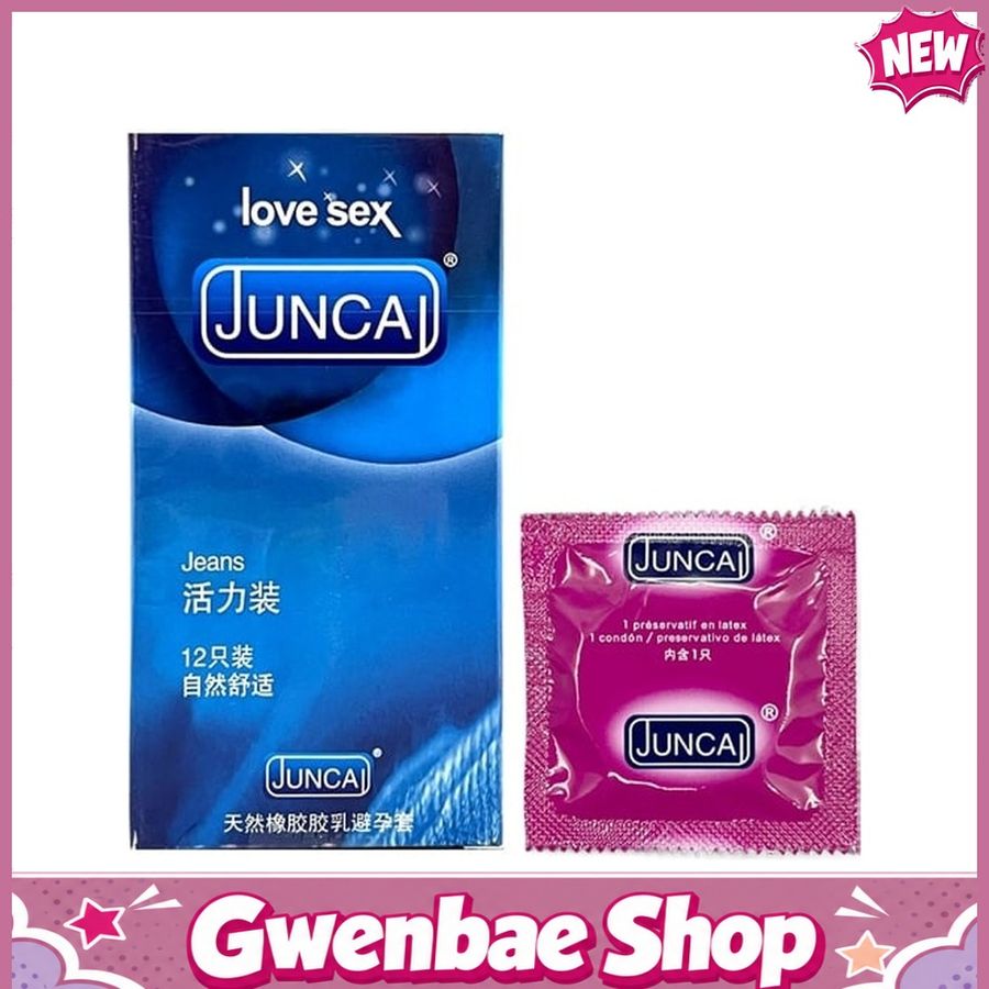 Bao cao su size lớn Juncai Jeans - Hộp 12 cái - Gwen Shop Chính Hãng