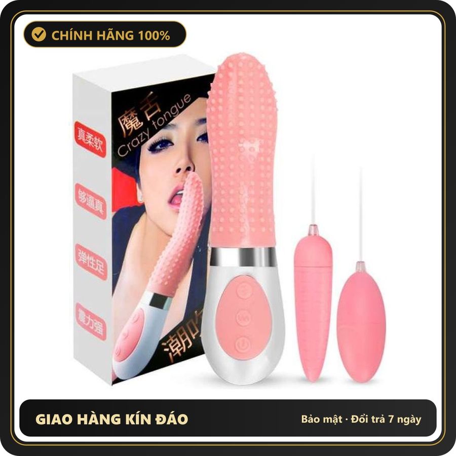 (Che Tên) Lưỡi Rung Liếm Âm Đạo Kèm 2 Trứng Rung Kích Thích “Cô Bé” Cực Sướng 647324 Bảo Mật Tuyệt Đối