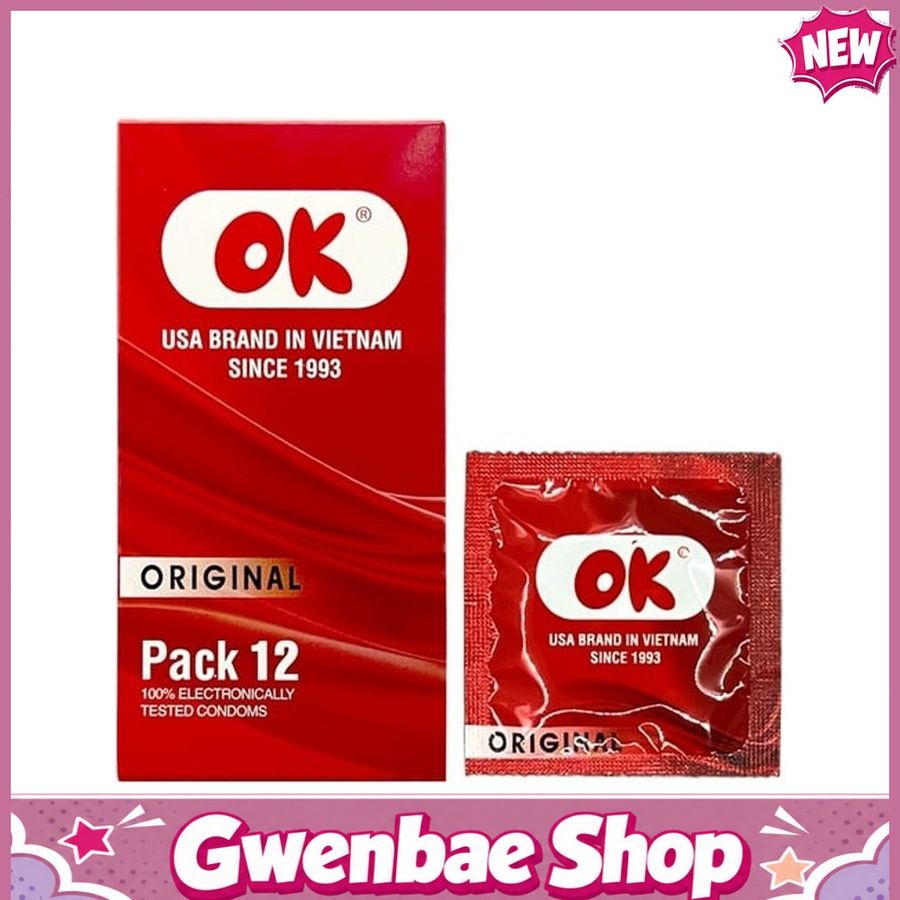 Bao cao su khách sạn OK Original - Hộp 12 cái - Gwen Shop Chính Hãng