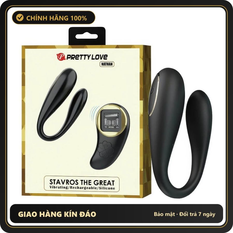 (Che Tên) Trứng Rung Chữ C Pretty Love Nathan 10 Chế Độ Khác Nhau 650964 Hỗ Trợ 24/7