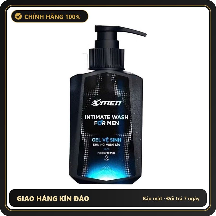 (Che Tên) Gel Xmen Vệ Sinh Khử Mùi Vùng Kín 100ml Chuẩn Auth