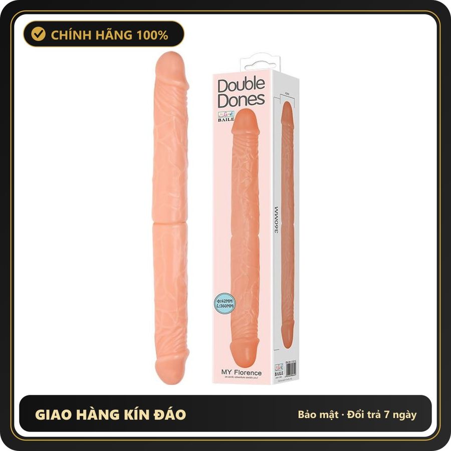 (Che Tên) Dương Vật Giả 2 Đầu Baile Double Dones Size Khủng - Hàng Mới Về