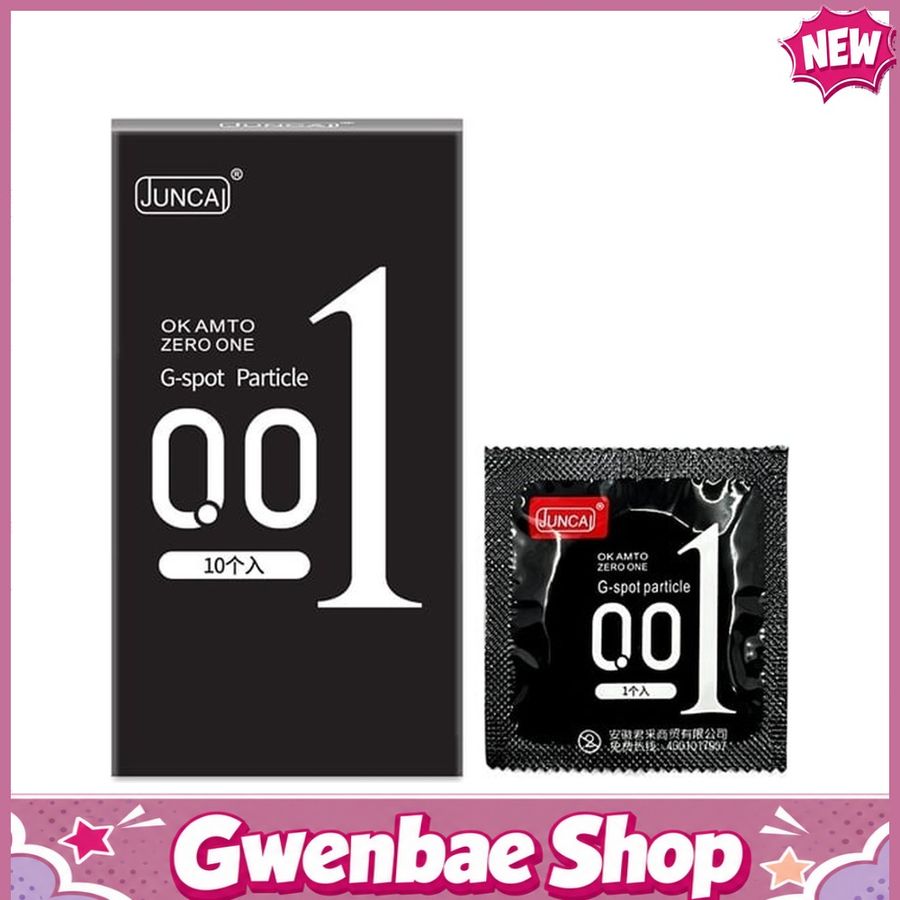 Bao cao su siêu mỏng Juncai Ok Amto G-spot Particle - Hộp 10 cái - Gwen Shop Chính Hãng