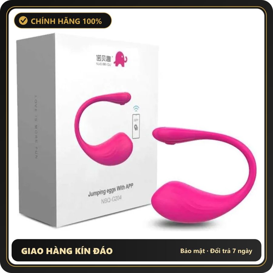 (Che Tên) Trứng Rung Tình Yêu Jumping Điều Khiển Qua App Bluetooth 651999 Cao Cấp Bảo Đảm