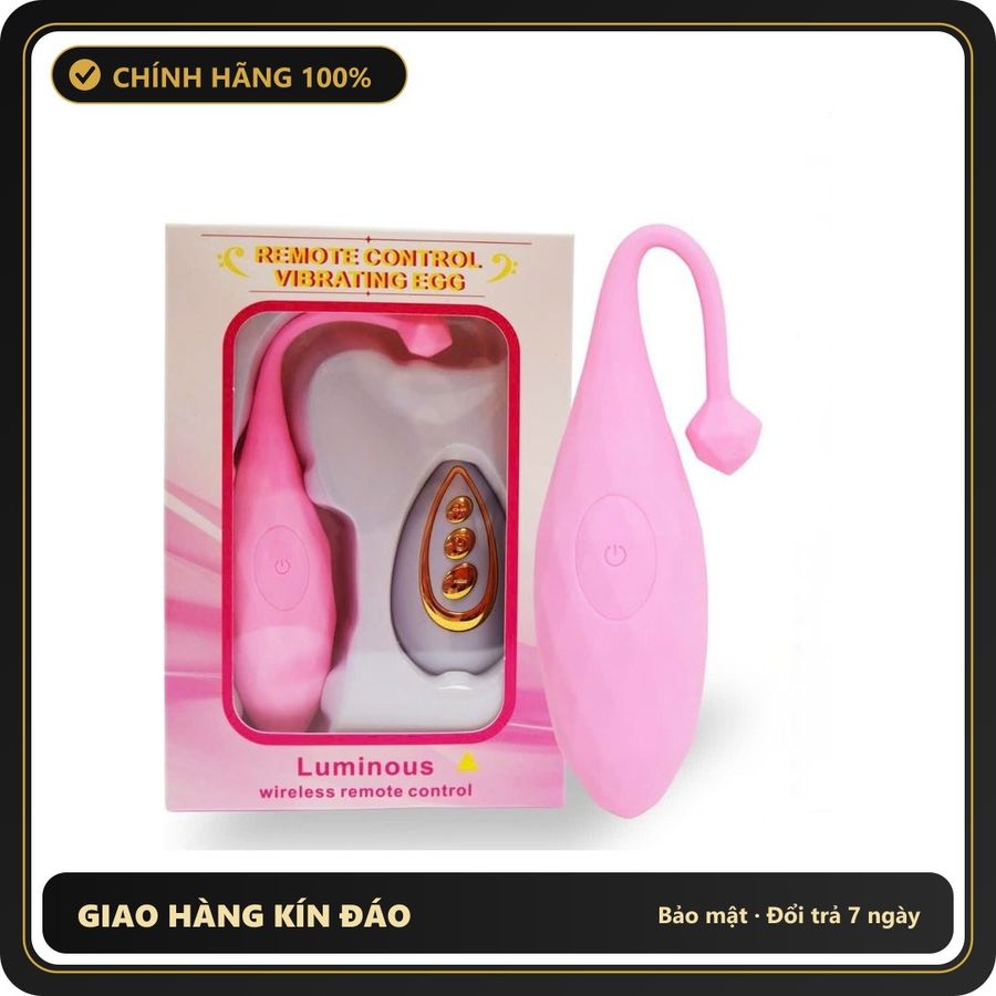 (Che Tên) Trứng Rung Điều Khiển Từ Xa Luminous 654748 Cao Cấp Bảo Đảm