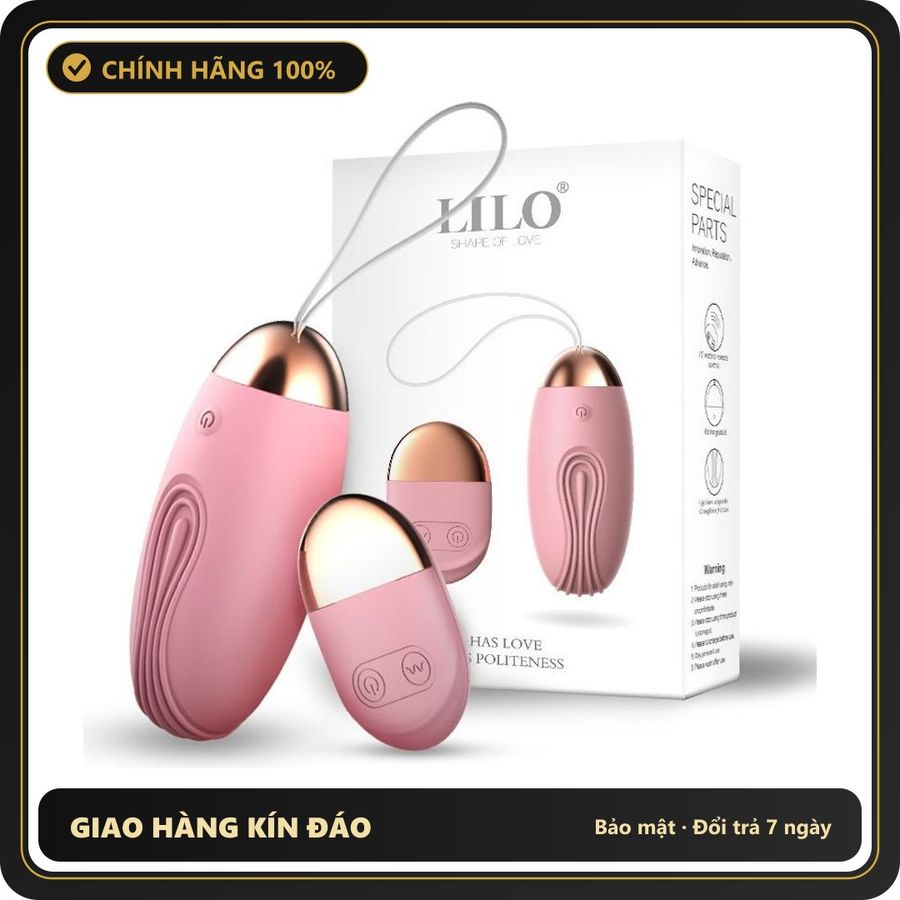 (Che Tên) Trứng Rung Tình Yêu Lilo Sạc USB Remote Điều Khiển Từ Xa 655228 Giao Nhanh Toàn Quốc