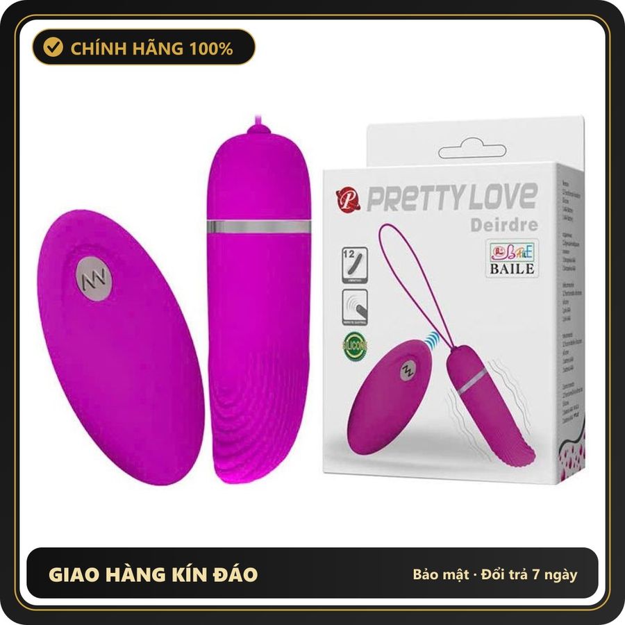 (Che Tên) Trứng Rung Pretty Love Deirdre Điều Khiển Từ Xa 656254 - Hàng Mới Về
