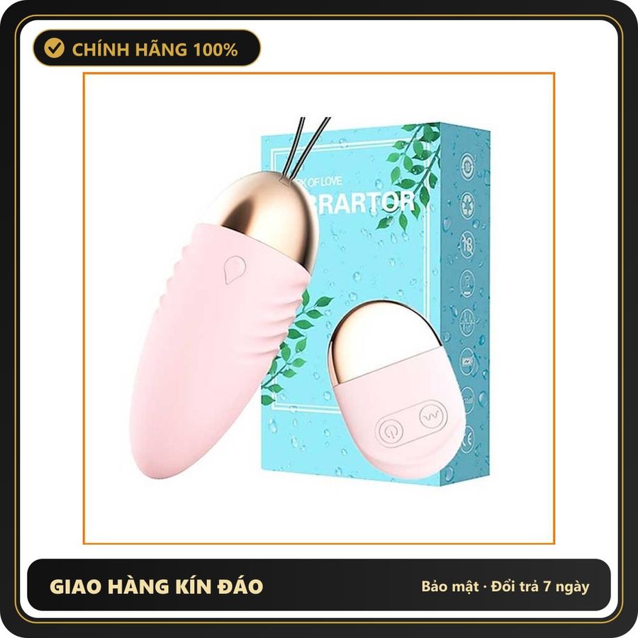 (Che Tên) Trứng Rung Không Dây Điều Khiển Từ Xa Vibrator 656257 Hộp Trắng Kín