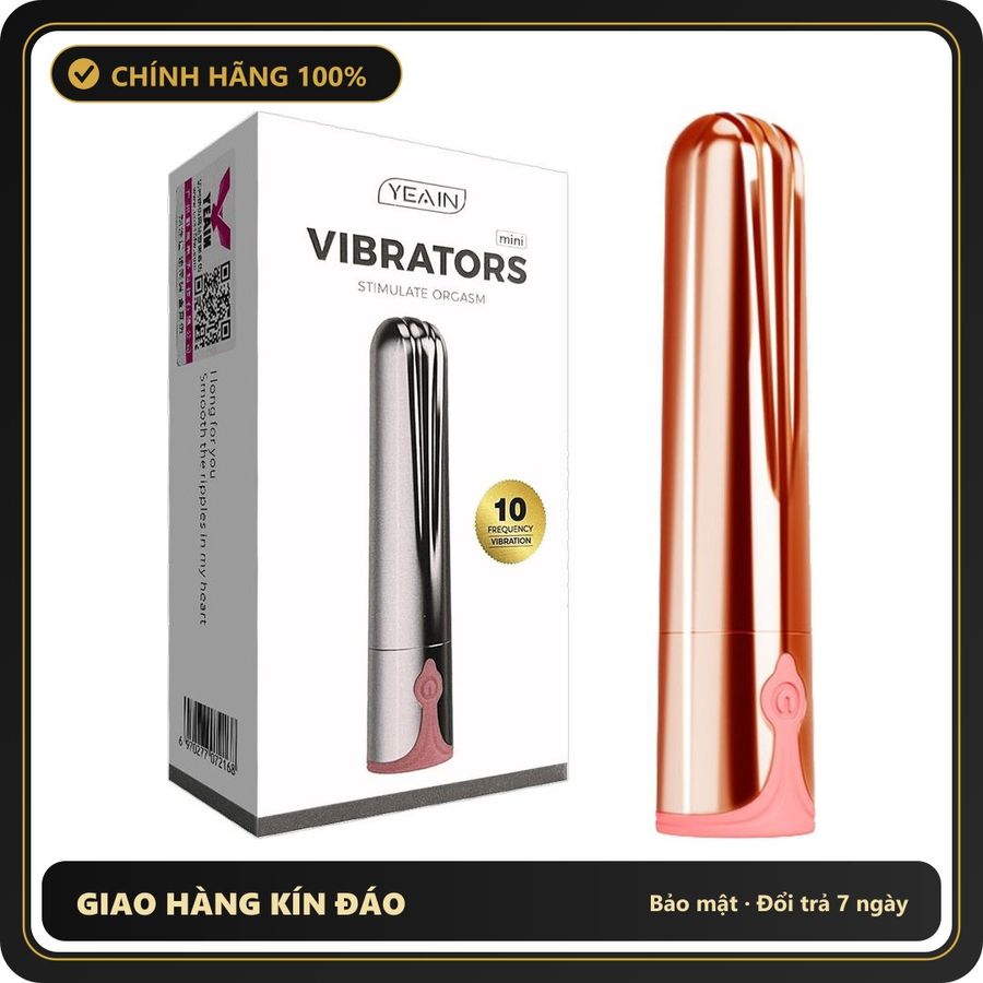 (Che Tên) Trứng Rung Hình Viên Đạn Yeain Mini 10 Chế Độ Rung 658054 Cao Cấp Bảo Đảm