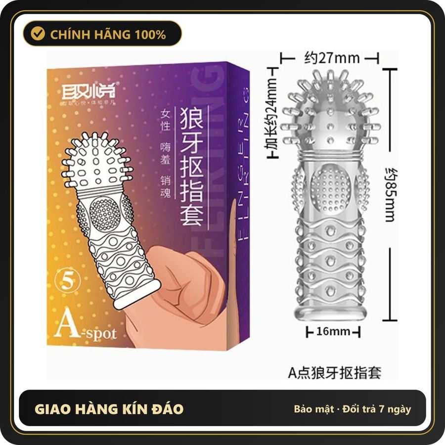 (Che Tên) Bao Cao Su Đôn Dên Ngón Tay Lala (Mẫu Số 4) 659913 Bảo Mật Tuyệt Đối