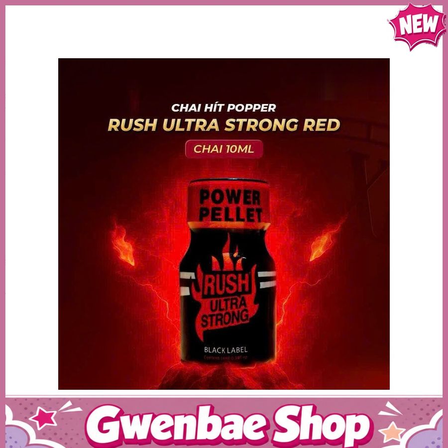 Popper PWD Rush Ultra Strong Red 10ml Chính Hãng Mỹ - Gwen Shop Chính Hãng