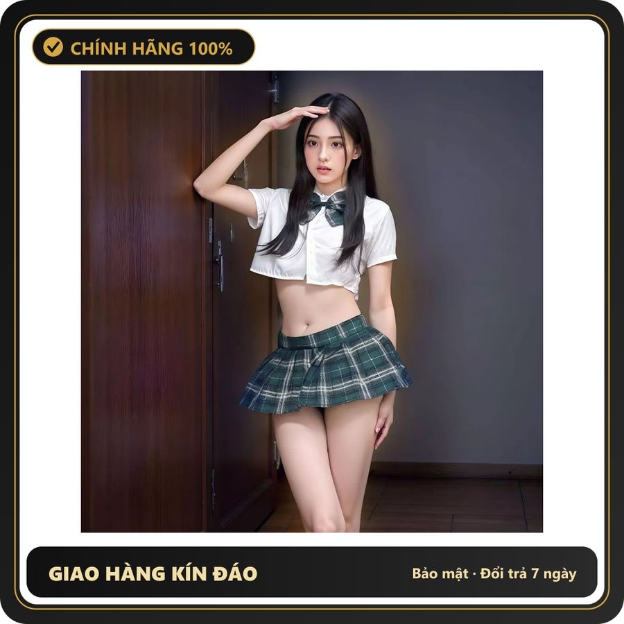 (Che Tên) Cosplay Học Sinh Anime Nhật Bản Sexy Dễ Thương - N766 Xanh Ngọc Giao Nhanh Toàn Quốc