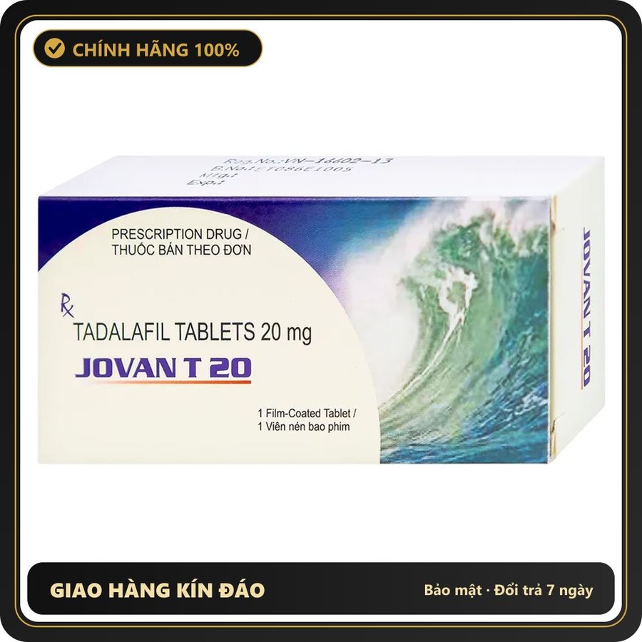 (Che Tên) Viên Uống Cường Dương Jovann T20 Cadila Cao Cấp Bảo Đảm