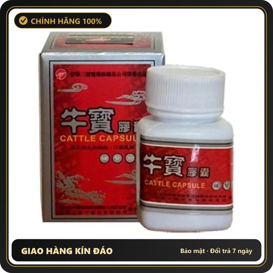 (Che Tên) Viên Nang Ngưu Bảo Hoàng Đế – NIU BAO Bổ Thận Tráng Dương Sinh Tinh Chính Hãng Bảo Mật Tuyệt Đối