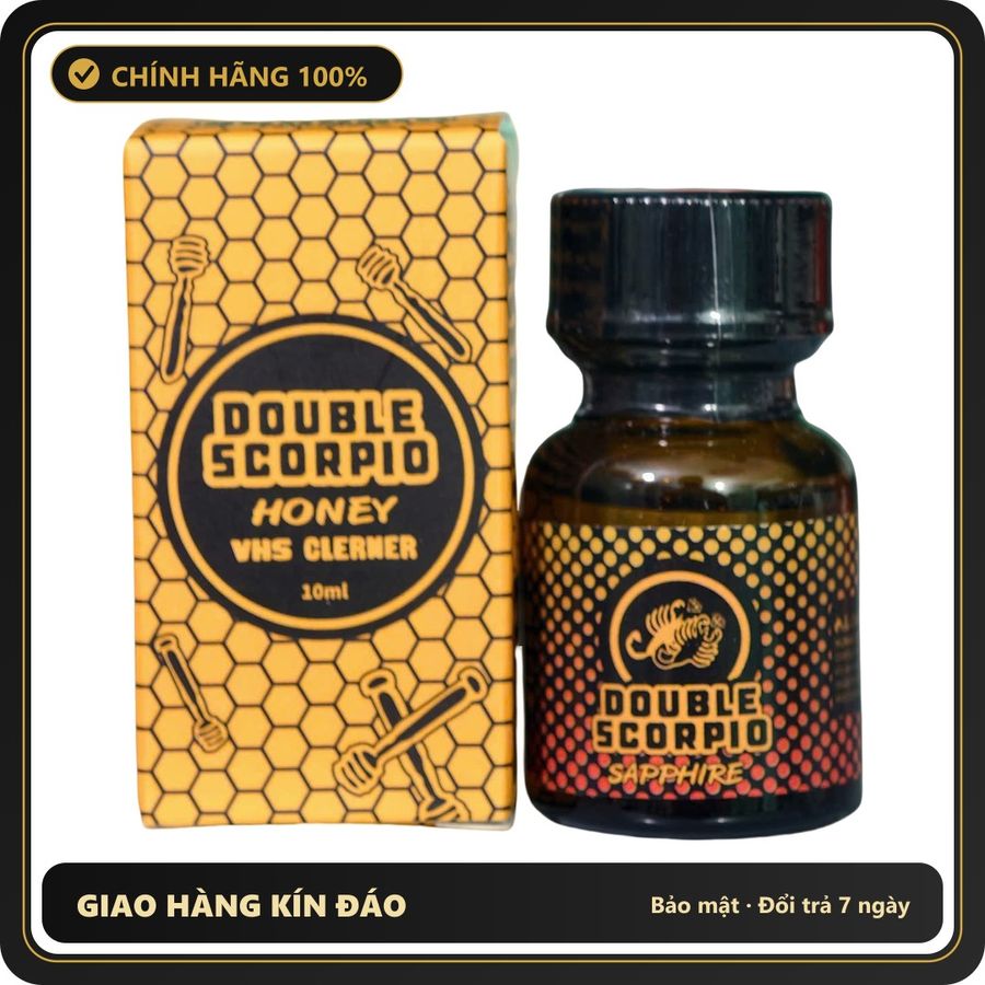 (Che Tên) Popper Double Scorpio Saphire Honey VHS Cleaner 10ml Hỗ Trợ 24/7