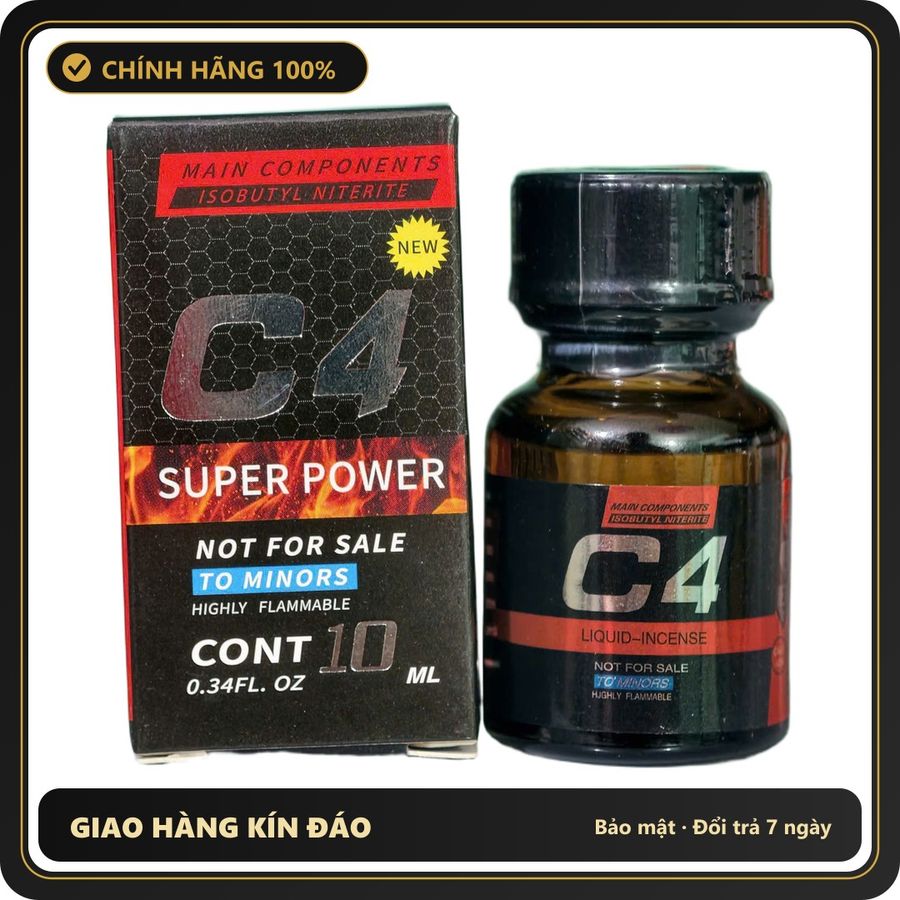 (Che Tên) Popper C4 Super Power 10ml Giao Nhanh Toàn Quốc