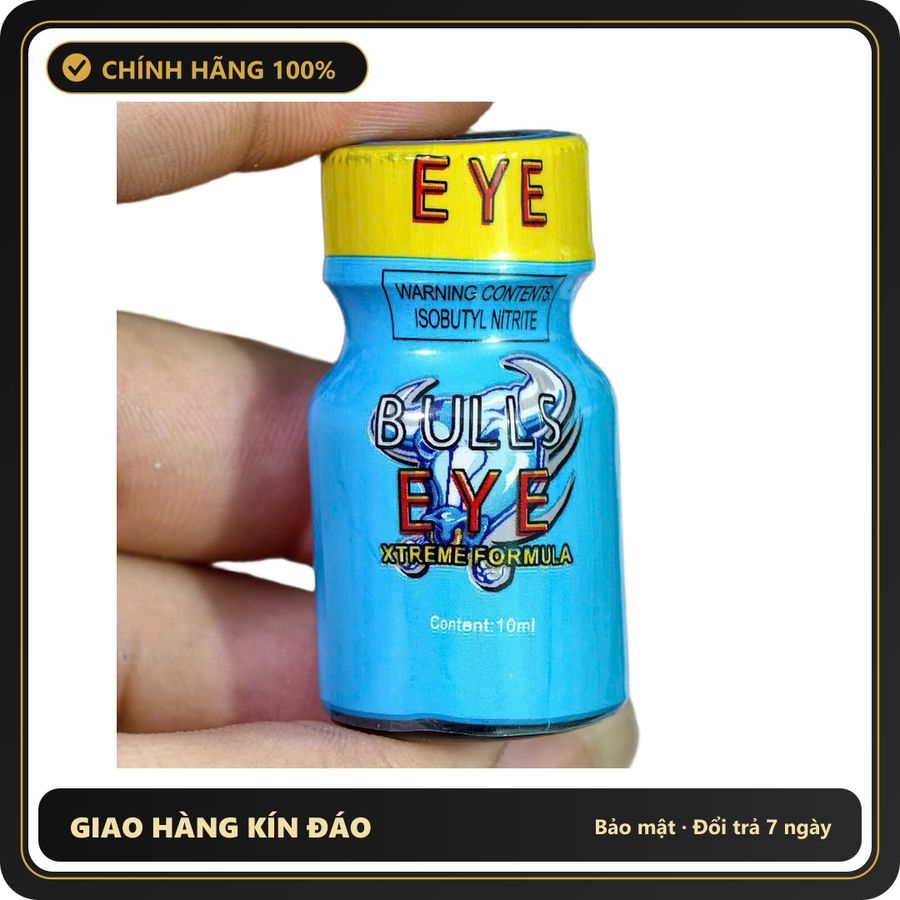 (Che Tên) Popper Bulls Eye Xtreme Formula 10ml Hộp Trắng Kín