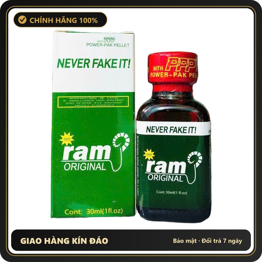 (Che Tên) Popper Ram Original Never Fake It 30ml Giao Nhanh Toàn Quốc