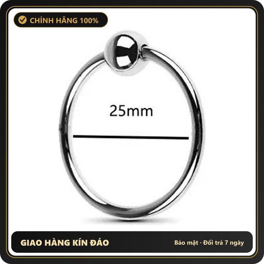 (Che Tên) Vòng Đeo Dương Vật Bằng Inox 2.5cm Hỗ Trợ 24/7
