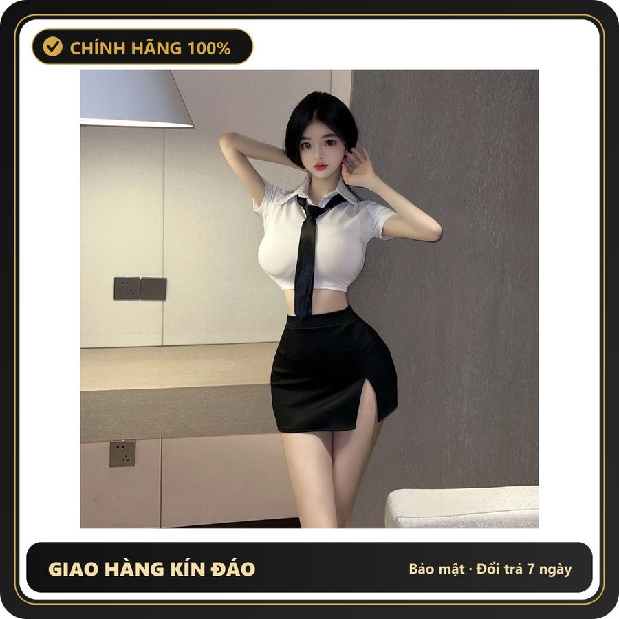 (Che Tên) Cosplay Sexy Thư Ký Ôm Body Kèm Cà Vạt Gợi Cảm Thanh Lịch - N314 - Hàng Mới Về