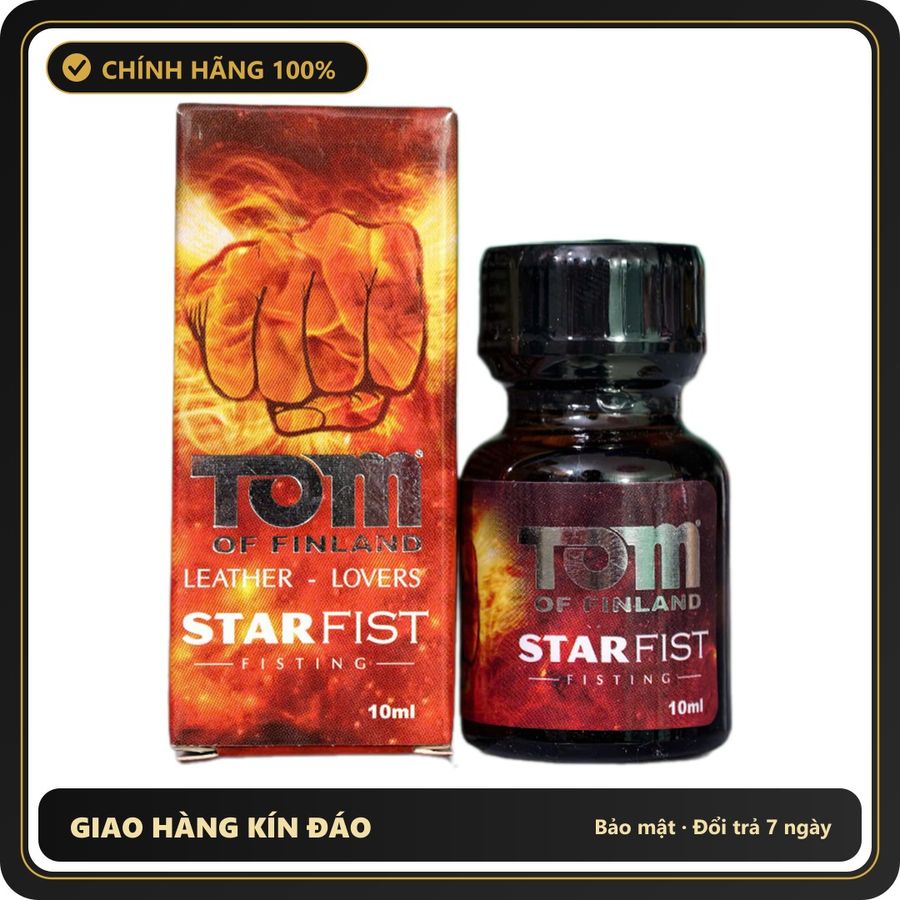 (Che Tên) Popper Tom Of Finland Leather - Lovers Star Fist 10ml Hỗ Trợ 24/7