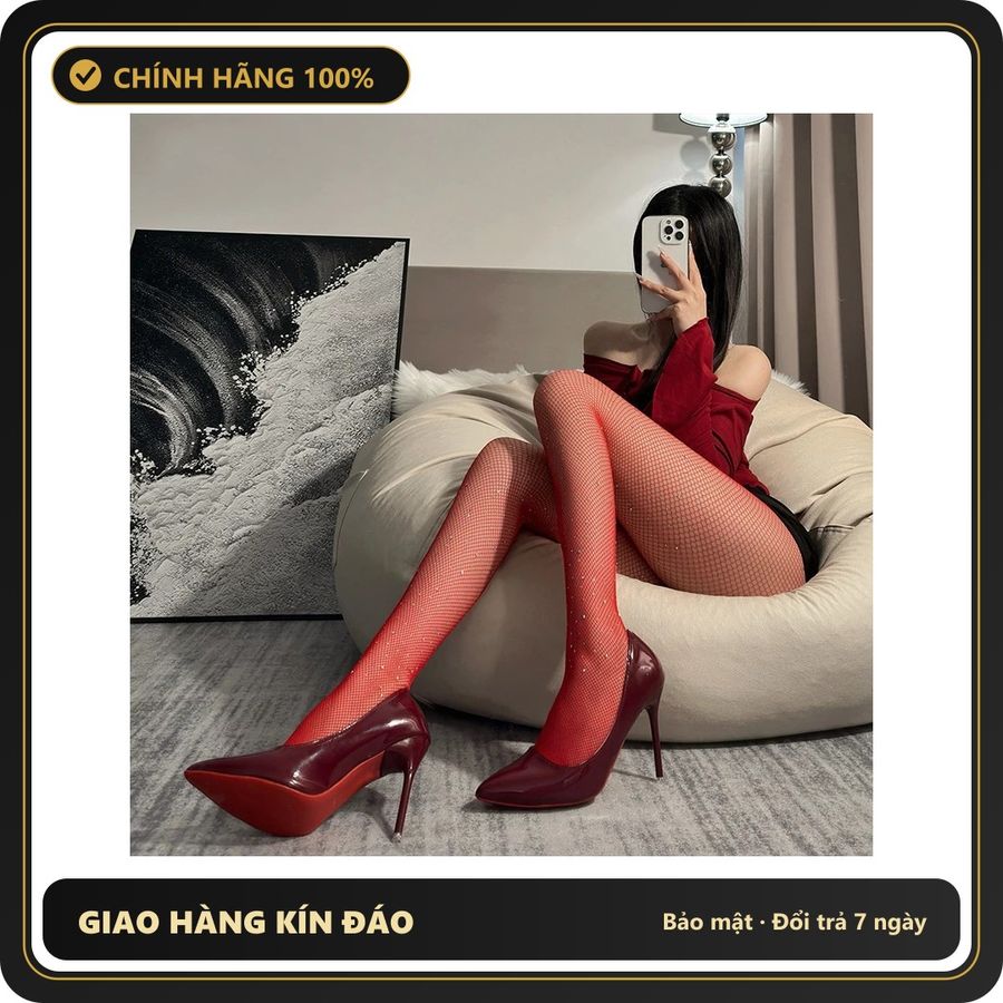 (Che Tên) Tất Đùi Lưới Và Lụa Cao Cấp Quần Tất Vớ Học Sinh Hàn Quốc Đáng Yêu Sexy Phối Cùng Trang Phục - Đỏ Sáng Nhỏ Bảo Mật Tuyệt Đối