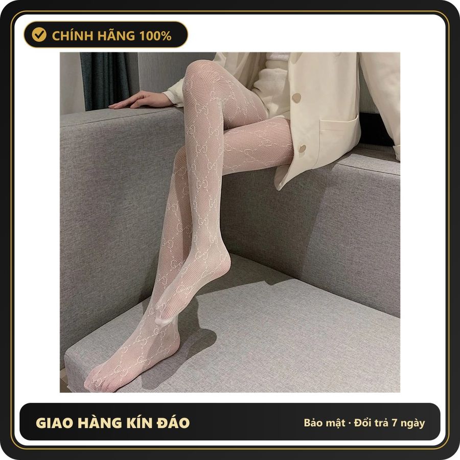 (Che Tên) Tất Đùi Lưới Và Lụa Cao Cấp Quần Tất Vớ Học Sinh Hàn Quốc Đáng Yêu Sexy Phối Cùng Trang Phục - Quần Tất Chữ G Trắng Giao Nhanh Toàn Quốc