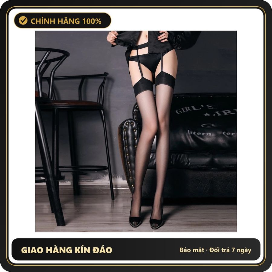 (Che Tên) Tất Đùi Lưới Và Lụa Cao Cấp Quần Tất Vớ Học Sinh Hàn Quốc Đáng Yêu Sexy Phối Cùng Trang Phục – Vớ Đen Garter Đen Giao Nhanh Toàn Quốc