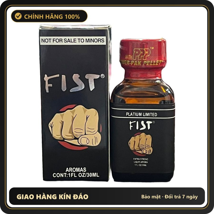 (Che Tên) Popper Fist Đen Aromas 30ml Chuẩn Auth