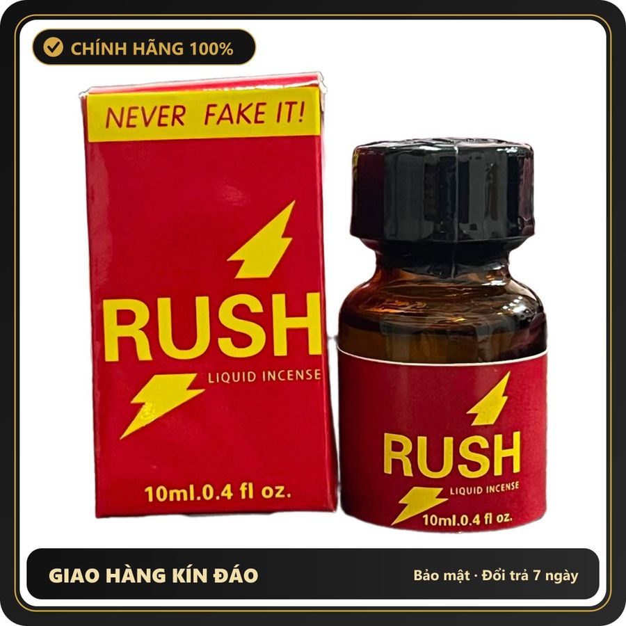 (Che Tên) Popper Rush 10ml Never Fake It USA - Hàng Mới Về