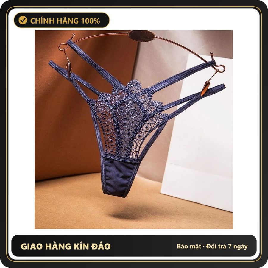 (Che Tên) Quần Lọt Khe Cạp Cao Phối Họa Tiết Sexy Ren Mỏng Sang Trọng - T348 Xám Xanh Giao Nhanh Toàn Quốc