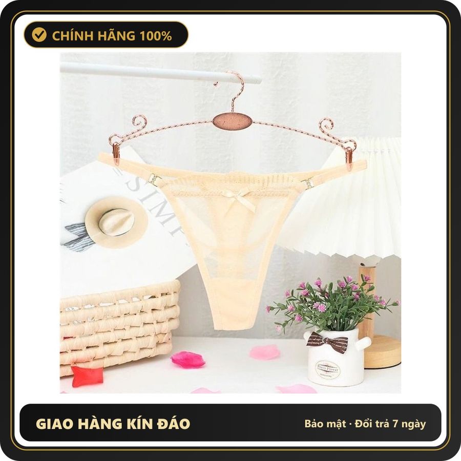 (Che Tên) Quần Lót Nữ Lọt Khe Cotton Quần Chip Ren Mềm Mịn - T318 Nude Giao Nhanh Toàn Quốc