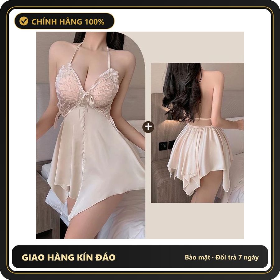 (Che Tên) Váy Ngủ Sexy Cánh Bướm - N134 Nude Hỗ Trợ 24/7