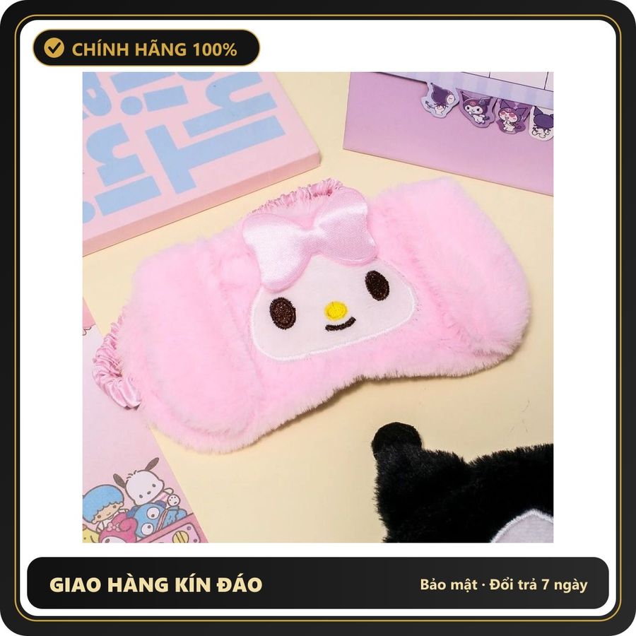 (Che Tên) Bịt Mắt Bé Thỏ Bông - N187 Hồng Cao Cấp Bảo Đảm